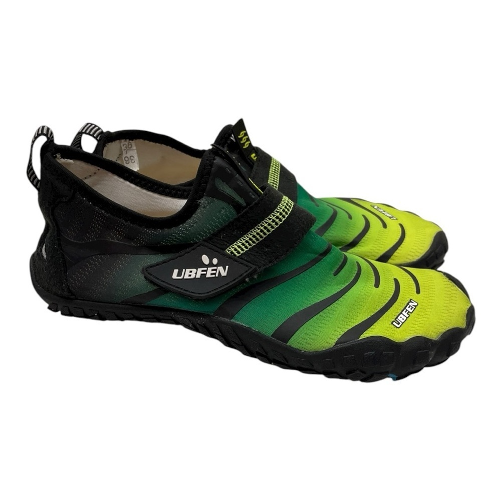 UBFEN Kids Green Black Water Shoes Size EUR 36 Aqua Beach Swim Slip-On big kid 5 - Picture 2 of 10